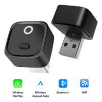 Adaptor Carplay 2 in 1 Nirkabel Android Auto USB Dongle Converter Plug and Play untuk Multimedia Mobil Grosir Pabrik OEM