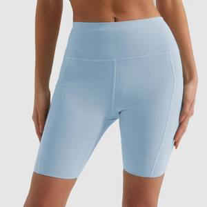 Shorts de Yoga de Cintura Alta a la Moda, Tela Elástica sin Sensación de Estrujamiento, Doble Uso para Entrenamiento de Yoga, Ropa Casual de Calle, Múltiples Colores - Product Image 1