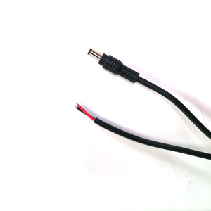 1m 10A 2 lõi 18AWG <span class=keywords><strong>DC</strong></span> 5.5*2.1 MÉT dc5521 nữ dc5525 Nam <span class=keywords><strong>Jack</strong></span> Power Connector Cable với Pigtail dây End mở Cáp - Product Image 1