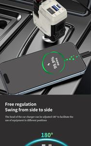 Caricabatterie per Auto Retrattile 120W 4 in 1 Caricatore Rapido con Cavo Retrattile e 2 Porte USB Adattatore per Telefoni Cellulari - Product Image 4