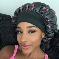 Lot de 20 bonnets en satin réversibles, personnalisables avec logo, double couche, grande taille, pour dormir, foulards capillaires personnalisés