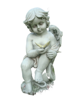 Moule en silicone pour statue de bébé ange ailé en béton, pour jardin, en fibre de verre, pour sculptures en ciment et béton