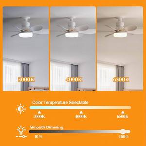 <b>Ceiling</b> <b>Fan</b> Lamp 6 Blades Dimmable LED E27 <b>Ceiling</b> <b>Fan</b> Light 3 Wind Speed <b>Remote</b> <b>Control</b> Modern <b>Ceiling</b> <b>Fan</b> with Led Light - Product Image 6