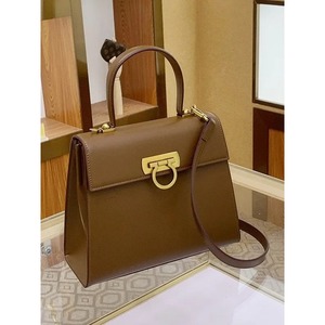 Sac bandoulière femme en PU style rétro français B650023YO, sac à main élégant avec boucle fer à cheval, design raffiné pour femme - Product Image 5
