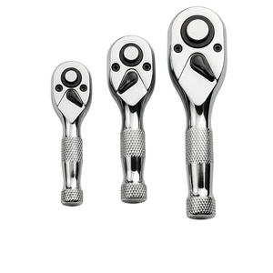 Llave de trinquete de mango corto de 72 dientes con agarre moleteado de 1/4 ", 3/8 ", 1/2 " para reparación automotriz y del hogar - Product Image 1