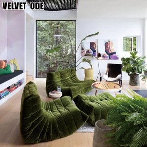 Sofá Caterpillar Ligne-Roset Comprimido (<span class=keywords><strong>TOGO</strong></span>) - Sofá de Tela, Enrollado para Ahorrar Costos de Envío, Nuevo para Hogares Modernos - Product Image 2