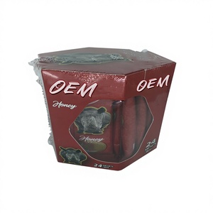 Caja de Miel Natural <span class=keywords><strong>Royal</strong></span> Más Vendida en 2025 - Caja Hexagonal Roja para Miel con Bolsitas de Miel Pequeñas en el Interior - Product Image 1