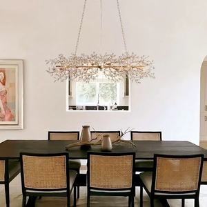 Lampadario a sospensione moderno in cristallo rosso <span class=keywords><strong>Fiore</strong></span>, personalizzabile per sala da pranzo, soggiorno e <span class=keywords><strong>villa</strong></span> - Product Image 5