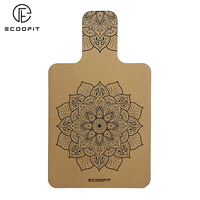 Tapis de Pilates Ecoofit personnalisé avec impression numérique artistique, logo, respectueux de l'environnement, en caoutchouc végétalien, antidérapant, absorbant la transpiration, sans plastique