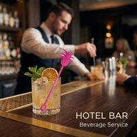 Agitateurs à cocktail en plastique transparents, robustes et jetables, les plus vendus, de haute qualité, pour clubs, intérieurs et cafés