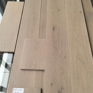 <span class=keywords><strong>Parquet</strong></span> en bois <span class=keywords><strong>massif</strong></span> de chêne européen, style rustique, 190 mm de large, fumé et blanchi, revêtement de sol en bois d'ingénierie - Product Image 1