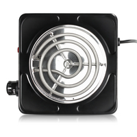Plaque Chauffante Électrique RAF à Brûleur Unique pour Cuisine, Portable 1000W, Facile à Nettoyer, en Acier Inoxydable, avec Protection Contre la Surchauffe