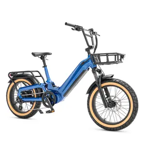 2024 Mario Full Suspension 20-inch Fat Tire 750w Bafang Hub Motor Electric Bike With 48v Lithium Battery