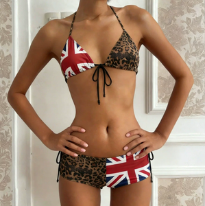 Conjunto de Bikini Sexy para Mujer con Estampado de Sublimación Personalizado, Conjunto de Bikini Transpirable para Verano, Conjunto de Traje de Baño para Mujer - Product Image 3