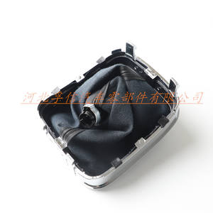 Couvercle de levier de vitesse en cuir pour voiture, pour Jetta Vento Bora Mk5 5 6 vitesses, Transmission manuelle, noir - Product Image 5