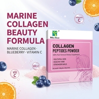 Poudre de Collagène Marin avec Myrtille et Vitamine C pour l'Éclat et l'Élasticité de la Peau OEM ODM Marque Privée