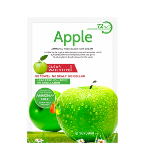 Crème Colorante Capillaire Semi-Permanente aux Herbes Pomme 25ml en Gros, Faible Teneur en Ammoniaque, Shampoing pour Hommes et Femmes, Sachet Noir - Product Image 3
