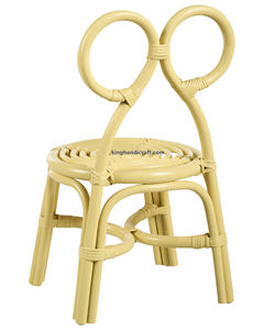 Chaise pour enfants en rotin naturel personnalisable pour meubles de chambre d'enfants, sièges pour tout-petits tissés à la main pour vente en gros - Product Image 5