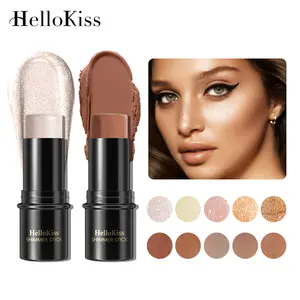 Hot cosmetics makeup face 10 color highlighter cream bronzer stick evidenziatore e correttore contour stick shimmer stick