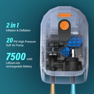 อัจฉริยะขั้นตอนคู่อัตราเงินเฟ้อ <span class=keywords><strong>Sup</strong></span> ปั๊มลมไฟฟ้า20psi แบตเตอรี่แบบชาร์จไฟได้ - Product Image 2