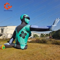 Túnel Inflable Gigante Personalizado con Diseño de Diosa Elegante, Arco Inflable con Cabeza Humana, Escultura de Diosa Inflable para Escenario de DJ