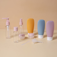 Ensemble de 11 flacons de voyage rechargeables 50ml 80ml 10g, style nordique, contenants vides portables pour cosmétiques, lotion, tonique, spray, shampoing, crème