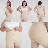 Faja Moldeadora S-SHAPER BBL de Control Medio, Postparto, Levantamiento de Glúteos, Control Abdominal, Transpirable, Diseño con Ganchos, Body Reductor