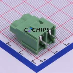 XY636-7.62-2P Screw Terminal Block Through hole Component (THT),P=7.62mm Connector 1x2P 7.62mm Green Through Hole - Product Image 2