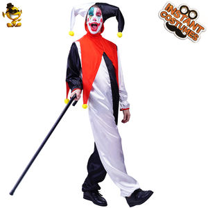Combinaison de <span class=keywords><strong>clown</strong></span> drôle pour adulte avec chapeau Halloween Party Cosplay Costume de <span class=keywords><strong>clown</strong></span> drôle pour homme - Product Image 3