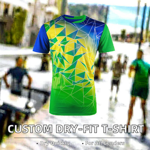 Custom Sublimation T-Shirt 100% <strong>Polyester</strong> Dry-Fit Sport <strong>Tshirt</strong> All-Over Print Design Casual Style Blank Running Sport <strong>Tshirt</strong> - Product Image 4