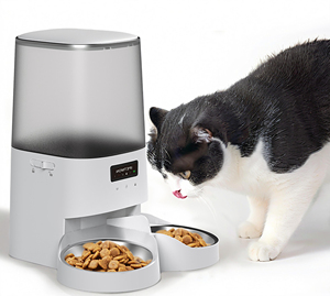 CITICITY Automatic Timed Stainless Steel Dog Feeder Luxury Portable Bottle Dispenser APP Control Battery-Powered Stylish Food - Product Image 1