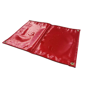 Tapis <span class=keywords><strong>de</strong></span> <span class=keywords><strong>sol</strong></span> en PVC enduit <span class=keywords><strong>de</strong></span> vinyle 18oz, bâche <span class=keywords><strong>de</strong></span> couverture rouge - Product Image 1