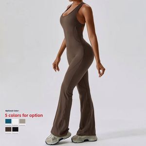 Mono deportivo acampanado para mujer, con efecto levanta glúteos, para gimnasio, ejercicio, yoga y fitness casual, con espalda hermosa - Product Image 1