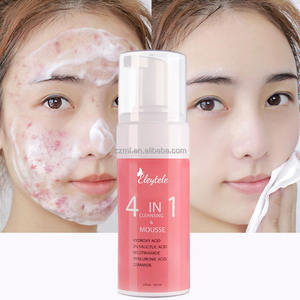 โฟมล้างหน้าล้างหน้าล้างหน้าล้างหน้าล้างหน้าแบบ4 in 1มูสซาลิไซลิกแอซิดทำความสะอาดล้ำลึกออร์แกนิกเกาหลีฉลากส่วนตัว - Product Image 1