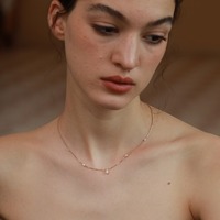 Collar Minimalista de Plata S925 Chapado en Oro con Circonita Marquise, Cadena Delicada para Clavícula, Joyería de Regalo para Mujer, Personalizado de Fábrica