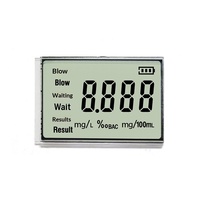 Layar Tampilan Segmen LCD 2026 1,5" Digital Monokrom Hitam Putih untuk Pengukur Alkohol