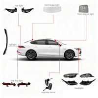 Nouvelles pièces de rechange BYD Destroyer 05 2025 pour les systèmes de carrosserie, pare-chocs, roues, transmission et ensemble moteur