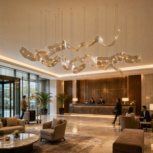 Nuovo Prodotto <span class=keywords><strong>Lampadario</strong></span> LED Personalizzato per Decorazione Residenziale, Ingresso, Atrio, Scale e Hotel - Product Image 2