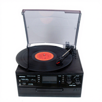 Multi-phonographe avec lecteur CD, platine vinyle, lecteur de cassette, lecteur de disque vinyle classique
