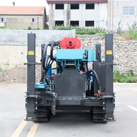 Machine de forage de puits d'eau pneumatique avec compresseur d'air, plateforme de forage diesel 200m 300m 500m