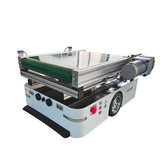 TZBOT 200kg AGV-Intelligent Guided Vehicle Robot with Conveyor Belt for Retail Warehousing and Manufacturing New Condition