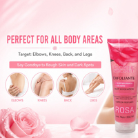 Gel Exfoliant Secret Floral à la Rose, Acide Hyaluronique et Collagène, Gommage Corporel Hydratant pour Adultes - OEM/ODM & Agences Globales Recherchées