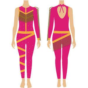 Offre Spéciale nouvelle mode léopard Sexy taille haute Cheer formation Dancewear Cheerleading uniforme <span class=keywords><strong>Majorette</strong></span> équipe Costume - Product Image 5
