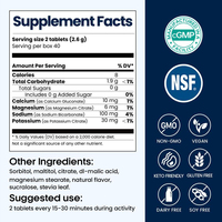 China OEM ODM Natural Salt Tablets Chewable Fast Hydration Electrolytes Energy Management 40-count Dissolvable Tablets for Sale