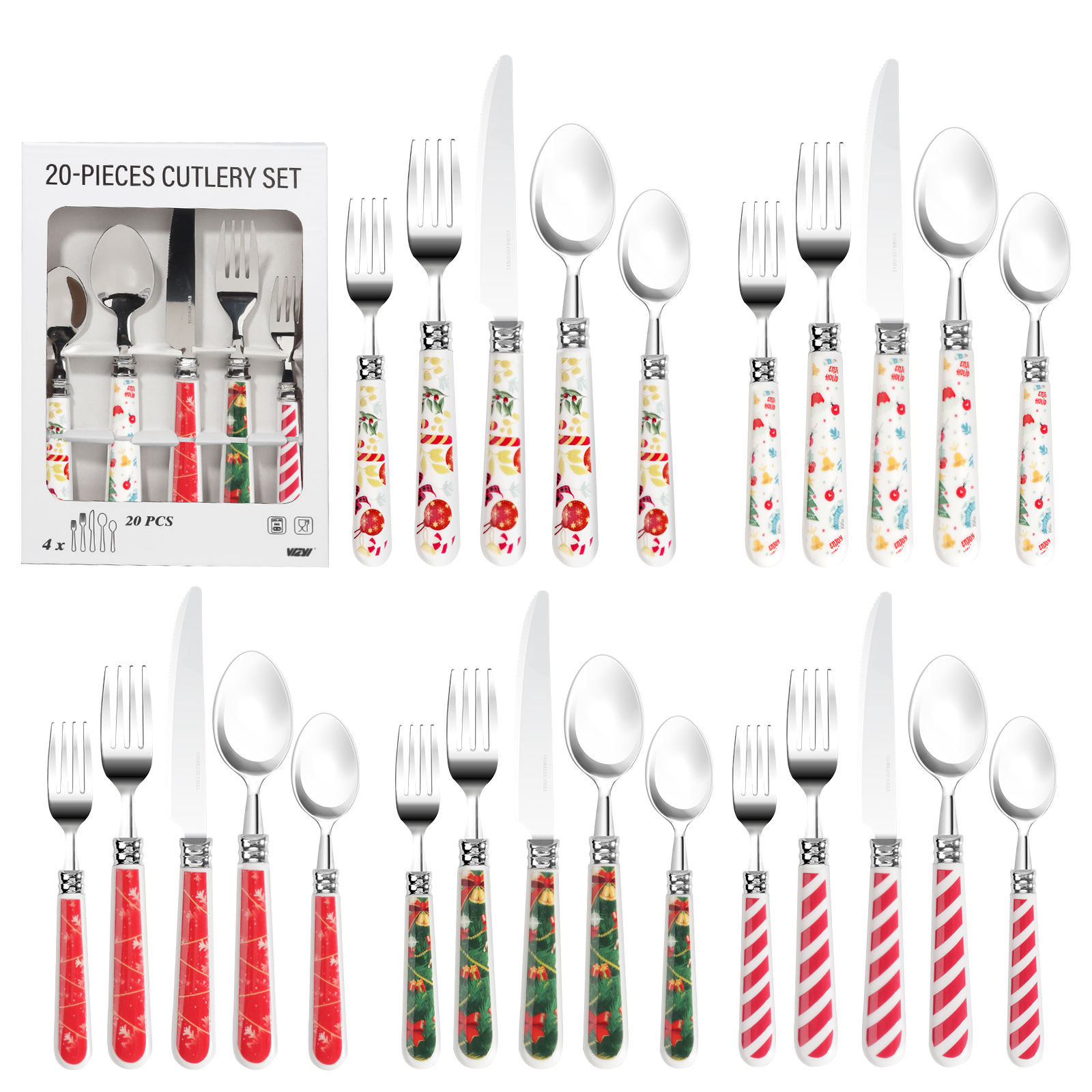 Christmas-20pcs/กล่องสี