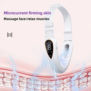 Reductor de mentón doble Masajeador de elevación facial V-Line Lift up Belt 3 Color Light Face Adelgazamiento Masajeador de vibración - Product Image 6