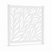 Panneau de clôture semi-privé en métal ajouré, en aluminium, avec design écoulement d'air et ombre, découpe laser personnalisée pour jardin et bord de piscine