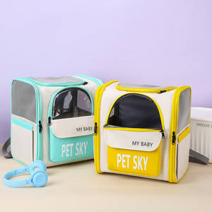 <span class=keywords><strong>CatDogs</strong></span> Portable PVC Oxford Pet Carrier Mochila grande con cremallera para todas las estaciones Diseño transpirable Cremallera Universal para poliéster Animal - Product Image 4