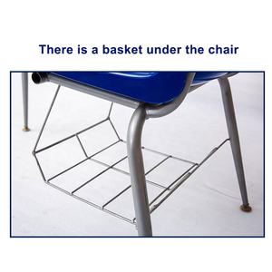 Combo ergonómico de estilo moderno, cesta para libros con brazo lateral de escritorio, para <span class=keywords><strong>el</strong></span> hogar de plástico duro Metal, oficina, aula, con silla cómoda - Product Image 4