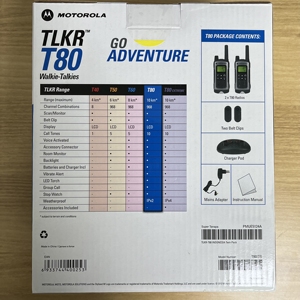 Para Motorola sin licencia Walkie Talkie de mano <span class=keywords><strong>TLKR</strong></span> <span class=keywords><strong>T80</strong></span> Twin Pack dos vías para Radio <span class=keywords><strong>T80</strong></span> par para uso público - Product Image 5